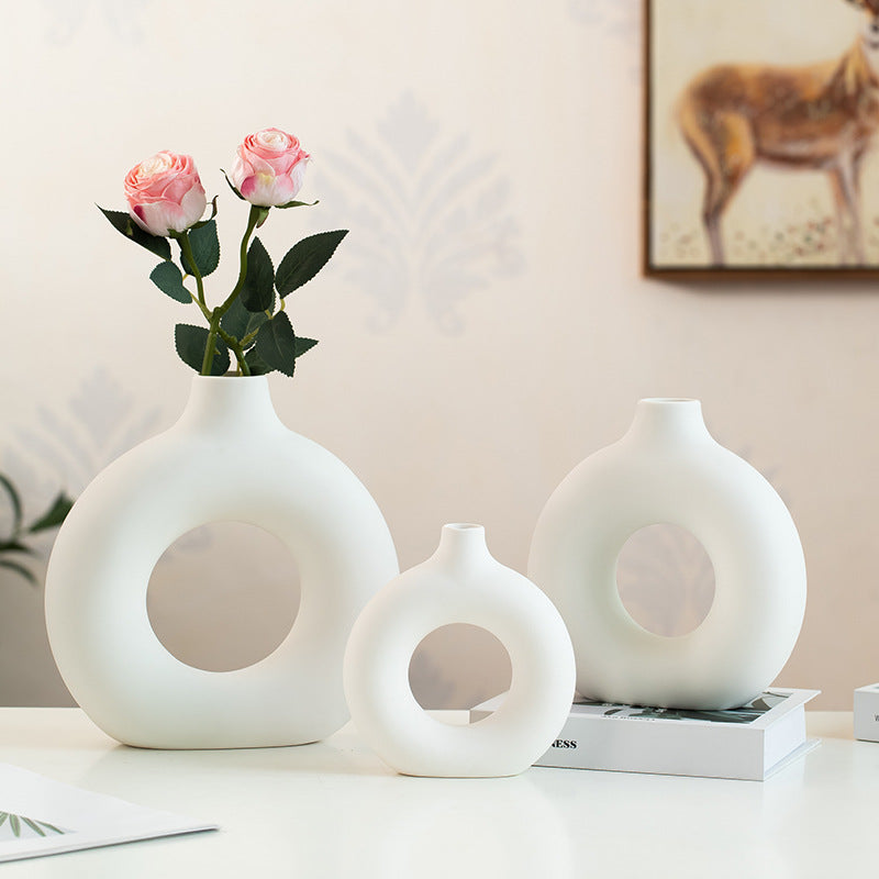 Elegant Scandinavian flower vase for interior design
