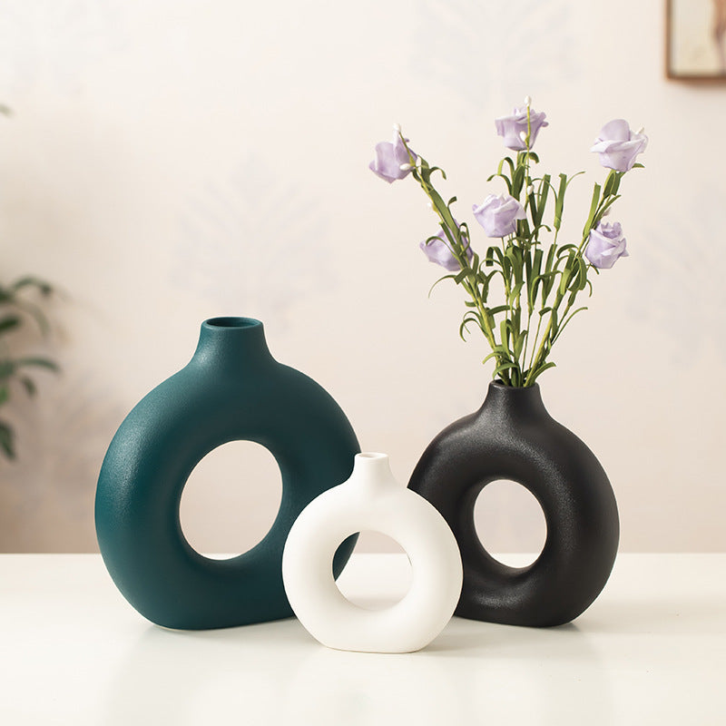 Handmade Nordic ceramic vase