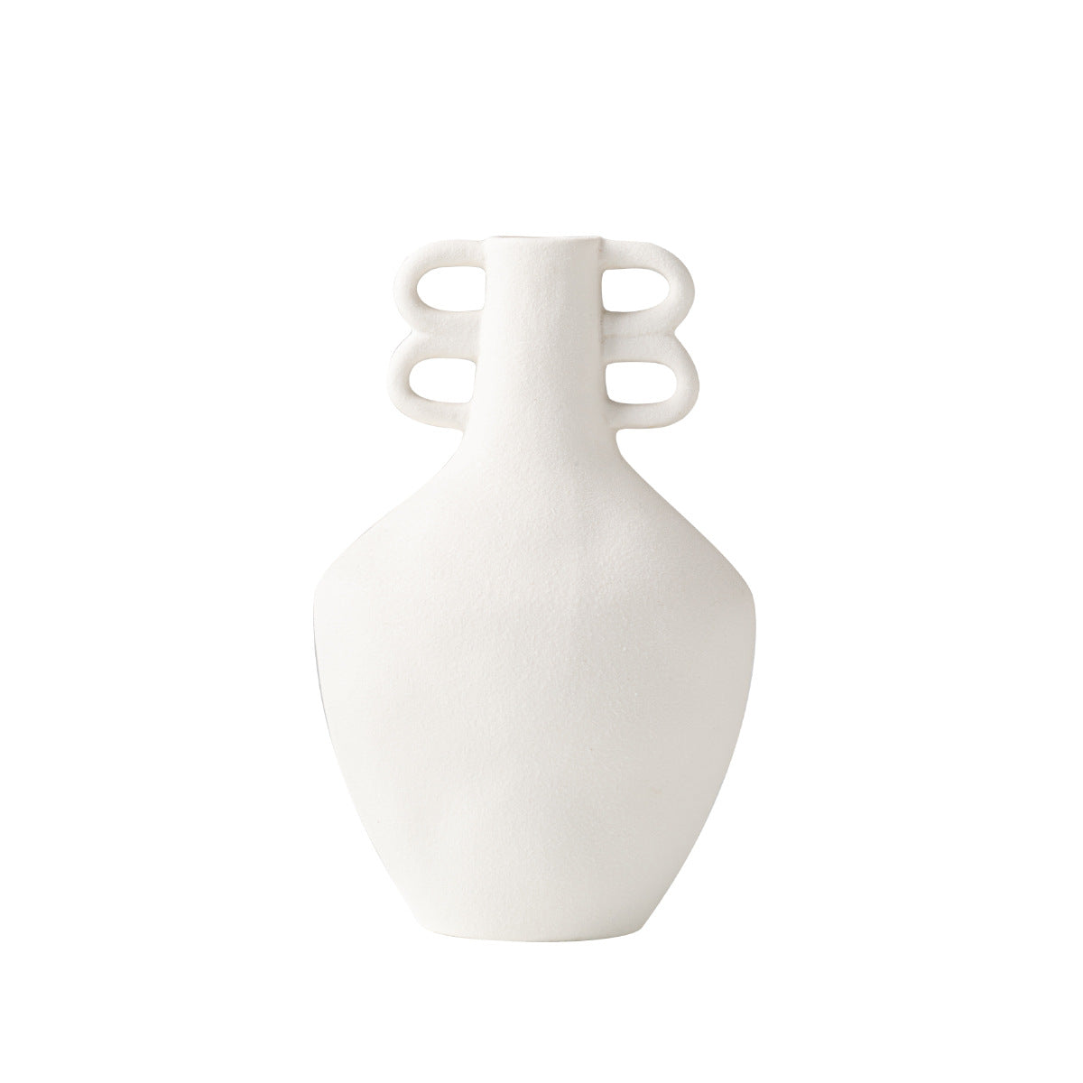 Handcrafted Nordic Wave Ceramic Vase - Minimalist Long Neck Home Décor for Modern & Boho Interiors