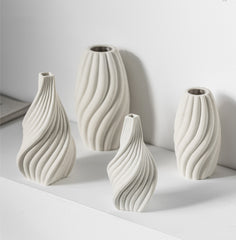 Modern Minimalist Conical Vertical Ceramic Vase