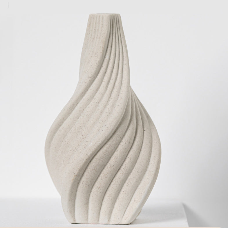 Modern Minimalist Conical Vertical Ceramic Vase