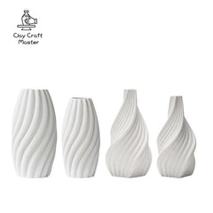 Modern Minimalist Conical Vertical Ceramic Vase