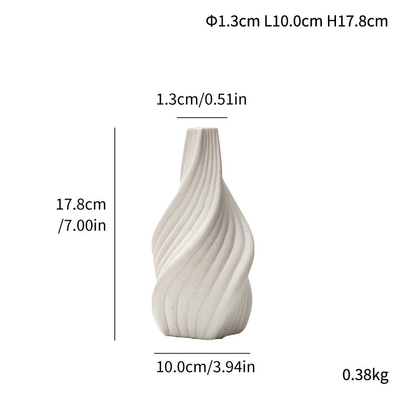 Modern Minimalist Conical Vertical Ceramic Vase