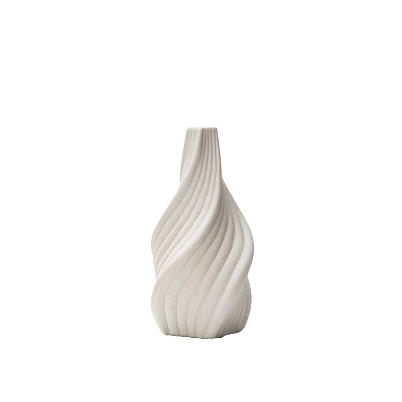 Modern Minimalist Conical Vertical Ceramic Vase