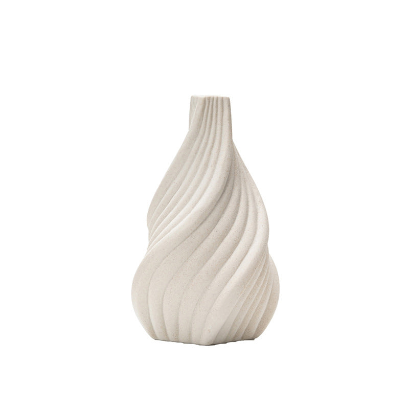 Modern Minimalist Conical Vertical Ceramic Vase