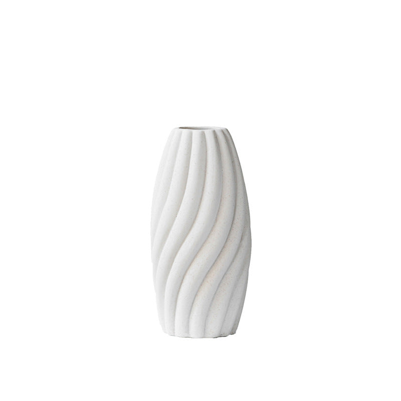 Modern Minimalist Conical Vertical Ceramic Vase