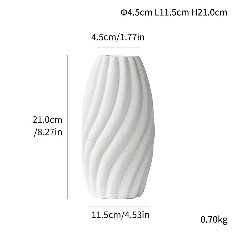 Modern Minimalist Conical Vertical Ceramic Vase