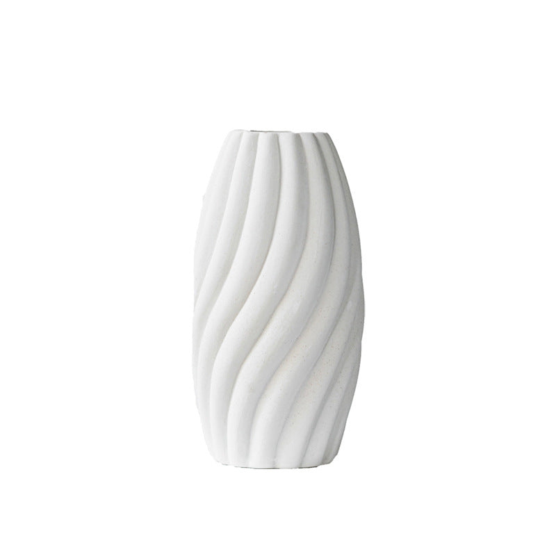 Modern Minimalist Conical Vertical Ceramic Vase