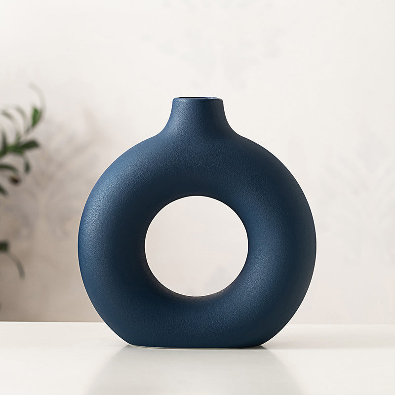 Scandinavian minimalist ceramic vase